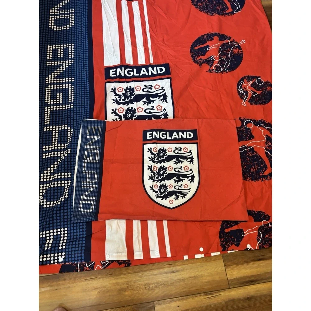 England Football Club Twin Duvet Cover/‎ PillowCase Quilt /Cover Bedding Set